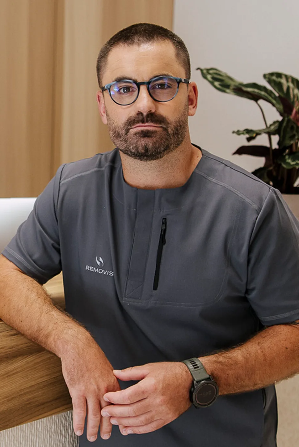 Portrait of Marin Polonijo, physiotherapist and co-founder of Removis