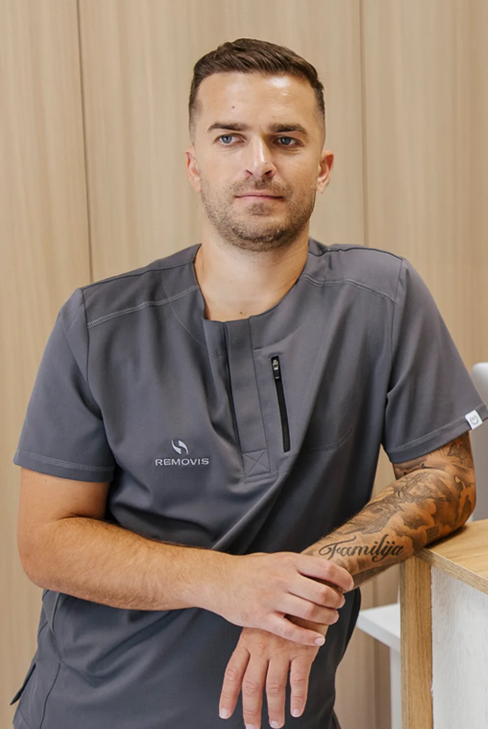 Portrait of Matija Čargonja, physiotherapist and co-founder of Removis